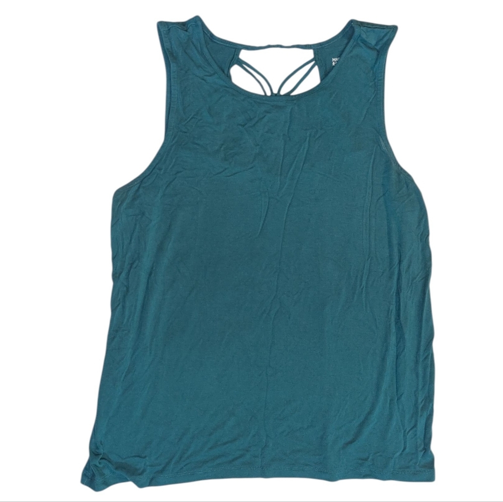 Market & Spruce Crochet Back Top Large